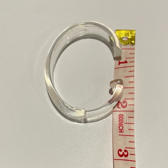 3packs of 12 clear plastic C-shaped shower curtain ring hooks. NWT - Picture 6 of 6